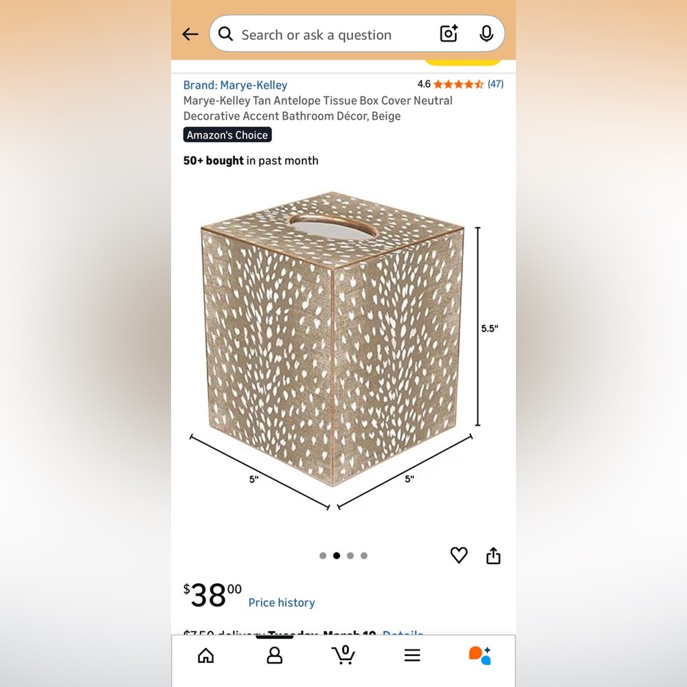 Marye-Kelley Tissue Box Cover